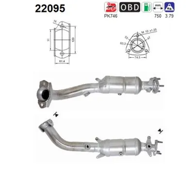 Catalytic Converter Honda CR-V II