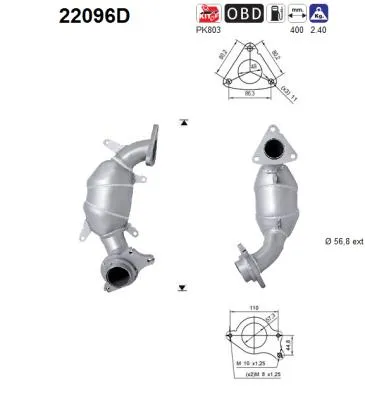 Catalytic Converter Honda ACCORD VII · Honda ACCORD VII Tourer
