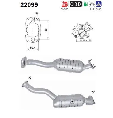 Catalytic Converter Honda CIVIC VIII Hatchback