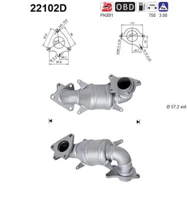 Catalytic Converter Honda CR-V II