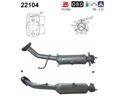 Catalytic Converter Honda CIVIC VIII Saloon