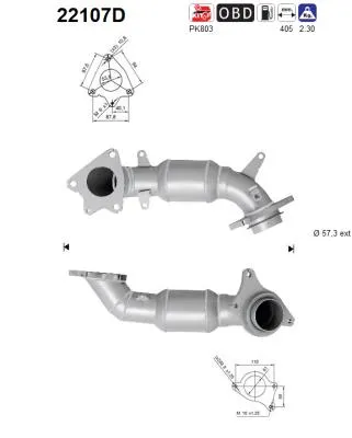 Catalytic Converter Honda CIVIC VIII Hatchback