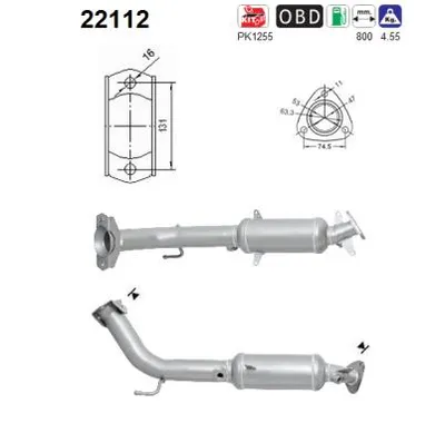 Catalytic Converter Honda CIVIC VII Hatchback