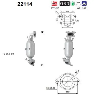 Catalytic Converter Honda CR-V III