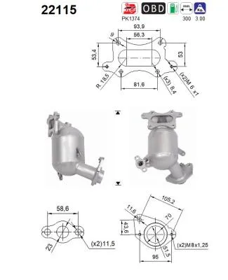 Catalytic Converter Honda JAZZ IV