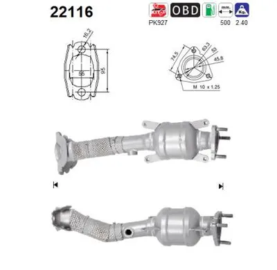 Catalytic Converter Honda HR-V · Honda JAZZ IV