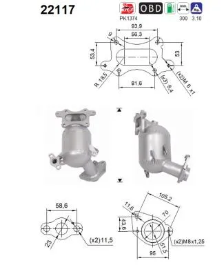 Catalytic Converter Honda HR-V · Honda JAZZ IV