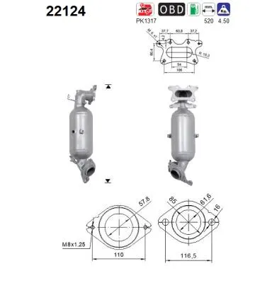 Catalytic Converter Honda CR-V IV