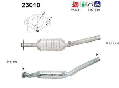 Catalytic Converter Chrysler STRATUS · Chrysler STRATUS Convertible