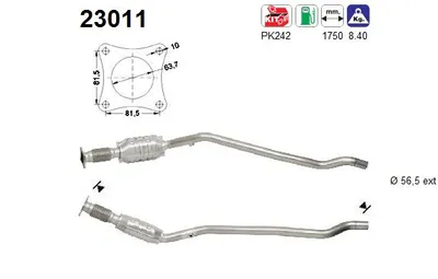 Catalytic Converter Chrysler VOYAGER / GRAND VOYAGER III