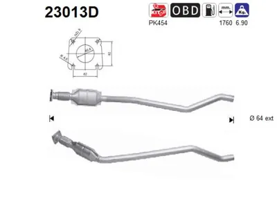 Catalytic Converter Chrysler VOYAGER IV