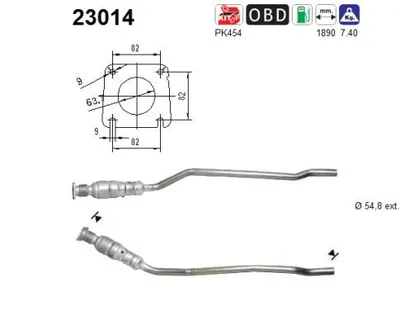 Catalytic Converter Chrysler VOYAGER IV