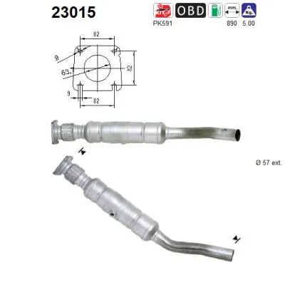 Catalytic Converter Chrysler PT CRUISER