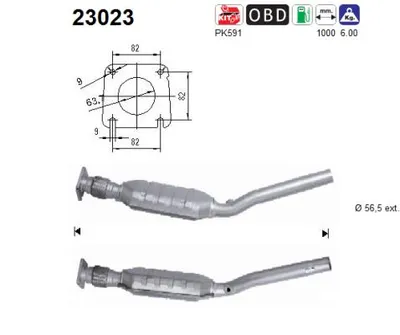 Catalytic Converter Chrysler STRATUS