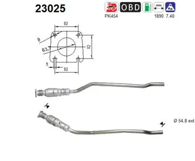 Catalytic Converter Chrysler VOYAGER IV