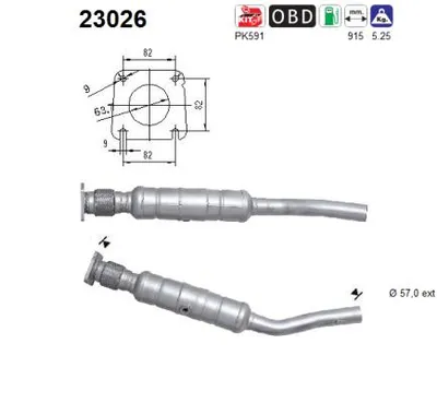 Catalytic Converter Chrysler PT CRUISER · Chrysler PT CRUISER Convertible