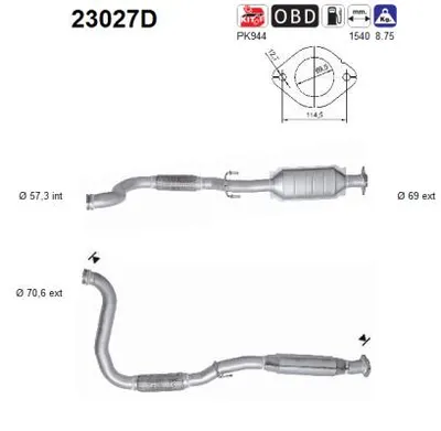 Catalytic Converter Jeep CHEROKEE