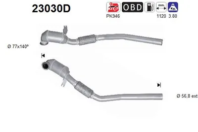 Catalytic Converter Chrysler SEBRING · Chrysler SEBRING Convertible