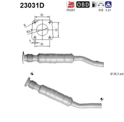 Catalytic Converter Chrysler PT CRUISER