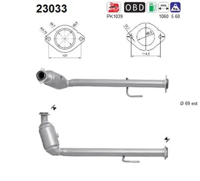 Catalytic Converter Jeep WRANGLER II