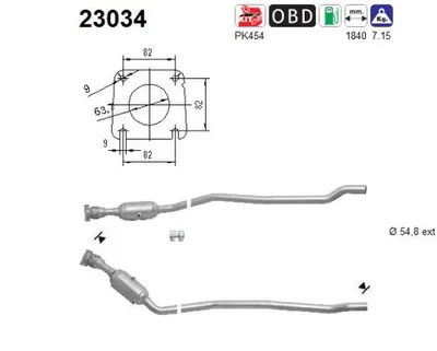 Catalytic Converter Chrysler VOYAGER IV