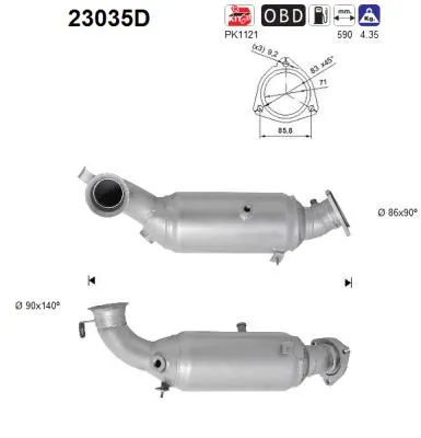 Catalytic Converter Jeep COMMANDER