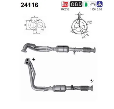 Catalytic Converter Lada NIVA Closed Off-Road Vehicle