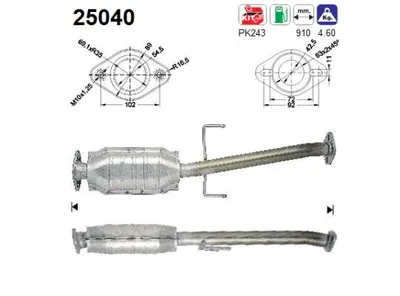 Catalytic Converter Mazda MX-3 · Mazda 323 S V · Mazda 323 C V