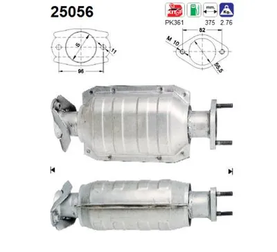 Catalytic Converter Kia PRIDE · Kia PRIDE Estate