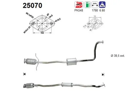 Catalytic Converter Mazda DEMIO