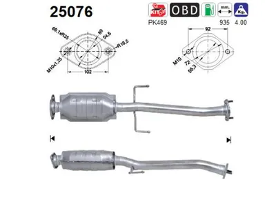 Catalytic Converter Mazda 323 F VI Hatchback · Mazda 323 S VI Saloon