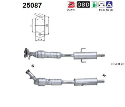 Catalytic Converter Mazda 6 Hatchback · Mazda 6 Saloon · Mazda 6 Station Wagon