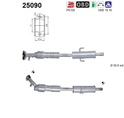 Catalytic Converter Mazda 6 Hatchback · Mazda 6 Saloon · Mazda 6 Station Wagon