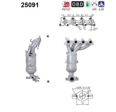 Catalytic Converter Kia PICANTO I