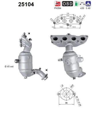 Catalytic Converter Mazda 2