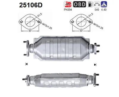 Catalytic Converter Kia CARENS I MPV
