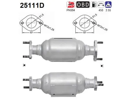 Catalytic Converter Kia CERATO I Saloon · Kia CERATO I Hatchback