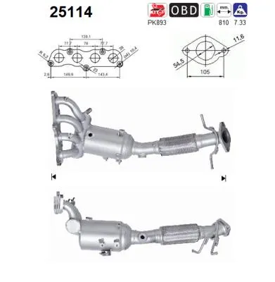 Catalytic Converter Mazda 3 · Mazda 3 Saloon