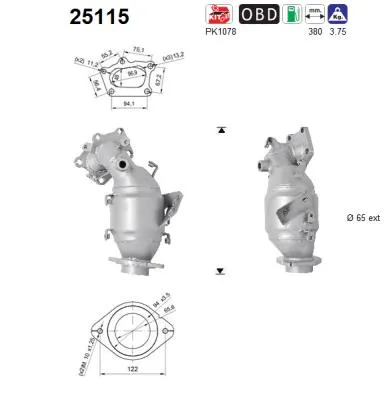 Catalytic Converter Mazda CX-7
