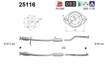 Catalytic Converter Mazda CX-7