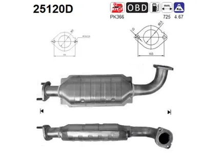 Catalytic Converter Kia SORENTO I