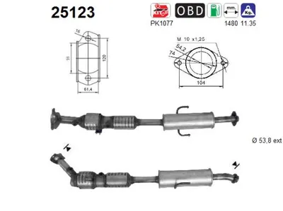Catalytic Converter Mazda 6 Saloon · Mazda 6 Hatchback · Mazda 6 Estate