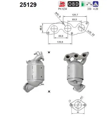Catalytic Converter Kia PICANTO II