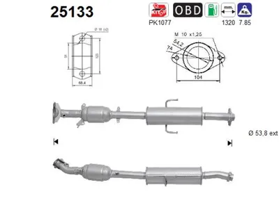 Catalytic Converter Mazda 6 Hatchback · Mazda 6 Estate · Mazda 6 Saloon