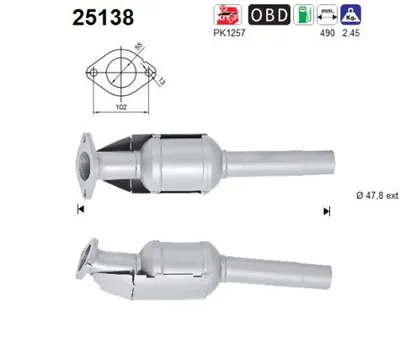 Catalytic Converter Kia CEE'D · Kia PRO CEE'D · Kia PRO CEE'D Hatchback Van