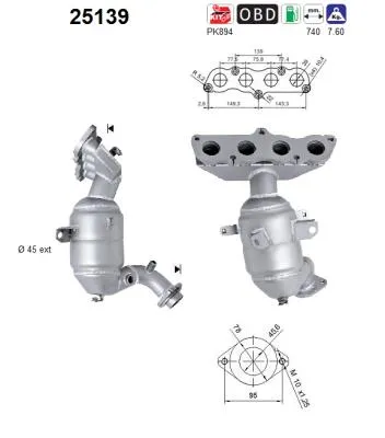 Catalytic Converter Mazda 2 Saloon · Mazda 2
