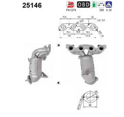 Catalytic Converter Kia RIO IV · Kia PICANTO III · Kia STONIC