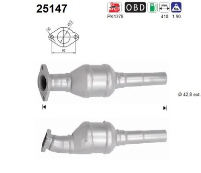 Catalytic Converter Kia RIO IV · Kia STONIC