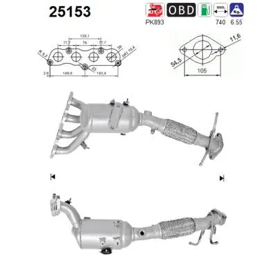 Catalytic Converter Mazda 3 · Mazda 3 Saloon
