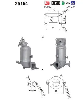 Catalytic Converter Hyundai i10 II · Kia PICANTO III